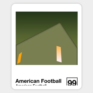 American Football / Minimalist Graphic Artwork Design Sticker